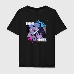 Мужская футболка оверсайз Undead Unluck