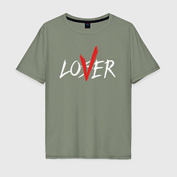 Мужская футболка оверсайз Loser - lover