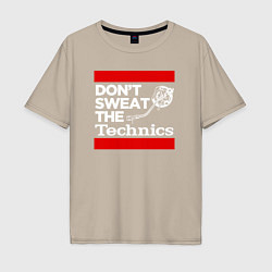 Мужская футболка оверсайз Dont sweat the Technics