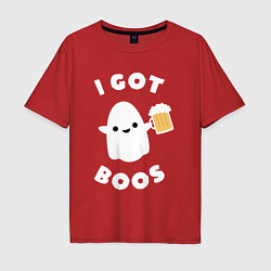 Футболка оверсайз мужская I got boos, цвет: красный