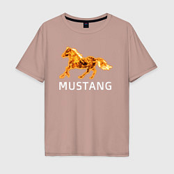Мужская футболка оверсайз Mustang firely art