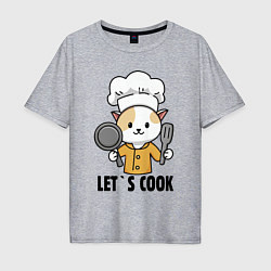 Мужская футболка оверсайз Давайте готовить