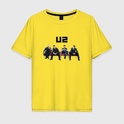 Мужская футболка оверсайз U2 - A band