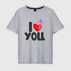 Мужская футболка оверсайз I love you Lavinia cоllection