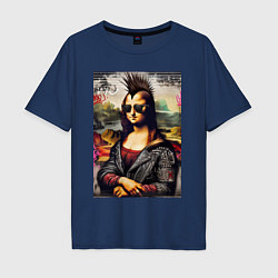 Мужская футболка оверсайз Mona Lisa - punk