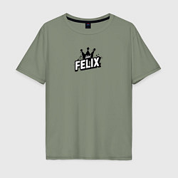 Футболка оверсайз мужская Felix k-stars, цвет: авокадо