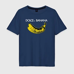 Футболка оверсайз мужская Dolce Banana, цвет: тёмно-синий