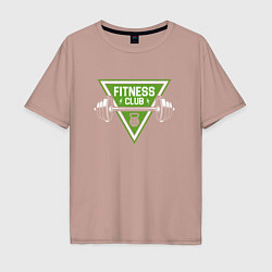 Мужская футболка оверсайз Fitness club