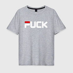 Мужская футболка оверсайз Fck - brand title