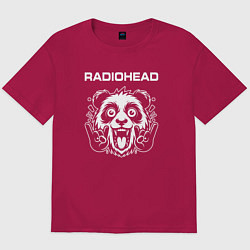 Мужская футболка оверсайз Radiohead rock panda