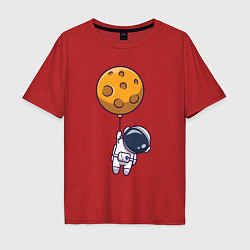 Мужская футболка оверсайз Космический шарик