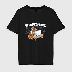 Мужская футболка оверсайз Web designer