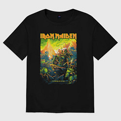 Футболка оверсайз мужская Iron Maiden The Waiting On The Wall, цвет: черный
