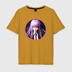 Футболка оверсайз мужская Кёко Киригири: Danganronpa, цвет: горчичный