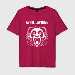 Мужская футболка оверсайз Avril Lavigne rock panda