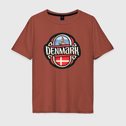 Мужская футболка оверсайз Denmark