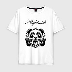 Мужская футболка оверсайз Nightwish - rock panda
