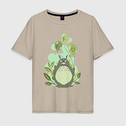 Мужская футболка оверсайз Green Totoro