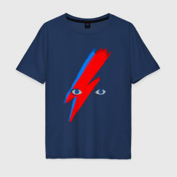 Футболка оверсайз мужская Bowie, цвет: тёмно-синий