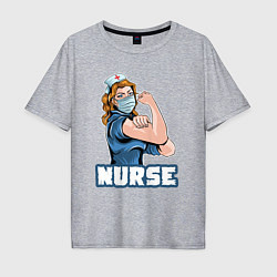 Мужская футболка оверсайз Good nurse