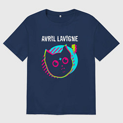 Мужская футболка оверсайз Avril Lavigne rock star cat