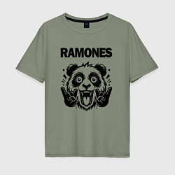 Мужская футболка оверсайз Ramones - rock panda