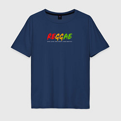 Мужская футболка оверсайз Reggae music in color