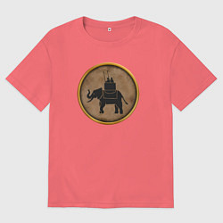 Футболка оверсайз мужская Мятежники-карфагеняне Rome: Total War, цвет: коралловый