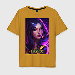 Мужская футболка оверсайз League of Legends Kaisa Kda