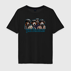 Мужская футболка оверсайз Beatles beagles