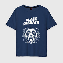 Мужская футболка оверсайз Black Sabbath rock panda