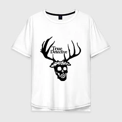 Мужская футболка оверсайз True Detective: Deer Skull