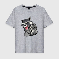 Мужская футболка оверсайз Raccoon