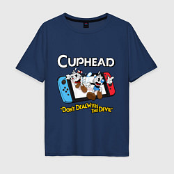 Мужская футболка оверсайз Switch cuphead