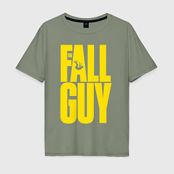 Футболка оверсайз мужская The fall guy logo, цвет: авокадо