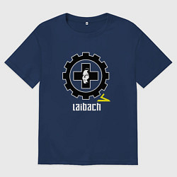 Мужская футболка оверсайз Laibach - A face