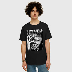 Футболка оверсайз мужская Магическая битва Сугуру Гэто, цвет: черный — фото 2