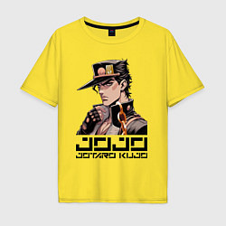 Мужская футболка оверсайз Jotaro Kujo - Jojo ai art