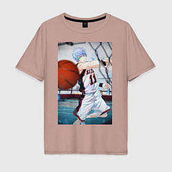 Мужская футболка оверсайз Баскетбол Тэцуя Куроко