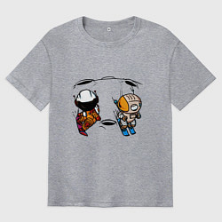 Футболка оверсайз мужская Лунная гонка, цвет: меланж