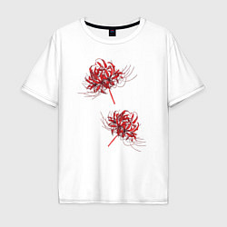 Мужская футболка оверсайз Токийский гуль Паучья лилия