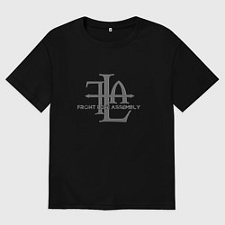 Футболка оверсайз мужская Front Line Assembly - Logo, цвет: черный