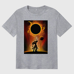 Футболка оверсайз мужская Эсканор грех льва, цвет: меланж