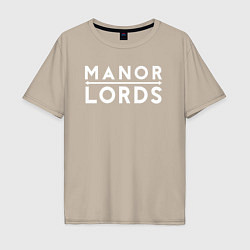 Мужская футболка оверсайз Manor lords logo