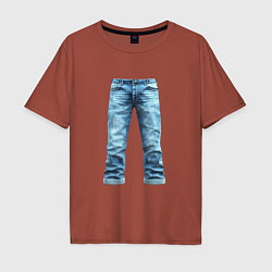 Мужская футболка оверсайз Джинсы штаны jeans