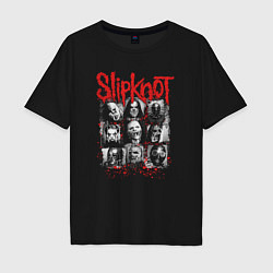 Мужская футболка оверсайз Slipknot rock band