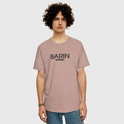 Футболка оверсайз мужская Barin - барин, цвет: пыльно-розовый — фото 2