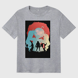 Футболка оверсайз мужская Реинкарнация безработного Эрис Бореас Грейрат, цвет: меланж