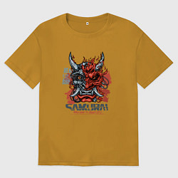 Футболка оверсайз мужская Sumurai, цвет: горчичный