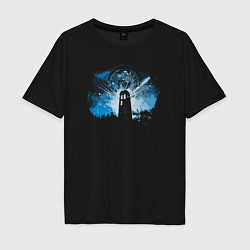 Мужская футболка оверсайз Tardis light
